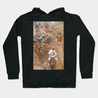 Rebecca Meets Isaac by the Way by James Tissot Hoodie